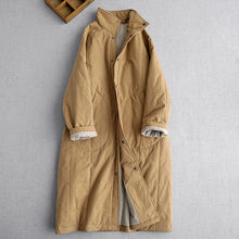 Load image into Gallery viewer, Retro Thickened Mid-Length Cotton Jacket
