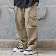 Load image into Gallery viewer, Solid Color Multi-Pocket Cargo Pants
