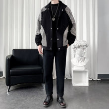 Load image into Gallery viewer, Contrast Houndstooth Jacket
