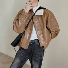 Load image into Gallery viewer, Pilot Pu leather Short Jacket
