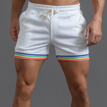 Load image into Gallery viewer, Cotton Sport Rainbow Print Shorts
