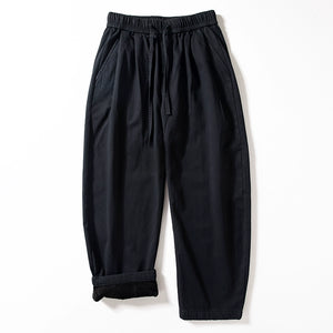 Casual Velvet Thick Straight Scimitar Pants