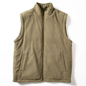 Double-sided Cotton Plus Velvet Thick Warm Stand Collar Vest