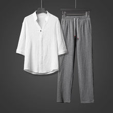 Load image into Gallery viewer, Linen Loose Casual Two-Piece Suit
