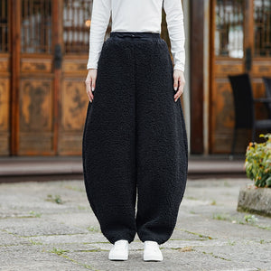 Retro Warm Thickened Scimitar Pants