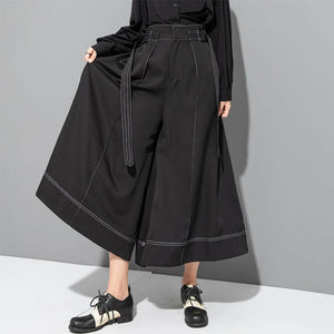 Loose Casual Wide-Leg Flared Trousers