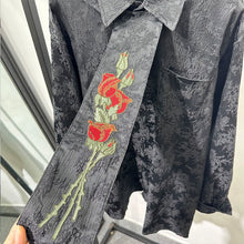 Load image into Gallery viewer, Vintage Tie Embroidered Printed Loose Shirt
