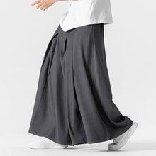 Load image into Gallery viewer, Retro Loose Wide-leg Pleated Skirt Pants
