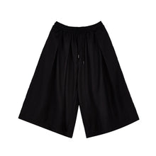 Load image into Gallery viewer, Casual Drawstring Culottes Cropped Wide-leg Pants
