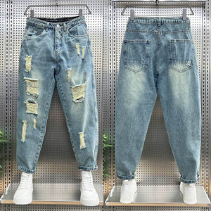 Summer Ripped Casual Pants