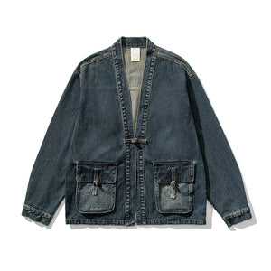 Vintage Denim Button Jacket