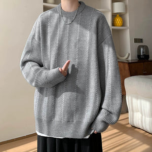 Crew Neck Knitted Sweater