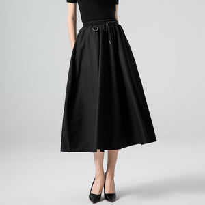 Retro Loose High Waist A-Line Skirt