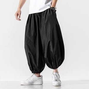 Loose Casual Cropped Trousers