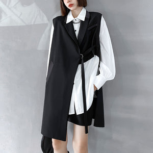 Irregular Long Loose Vest