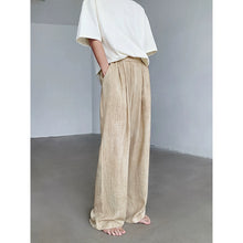 Load image into Gallery viewer, Linen Casual Wide-Leg Pants Loose Drape
