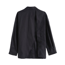 Load image into Gallery viewer, Slit Back Loose Irregular Long-sleeved Shirt
