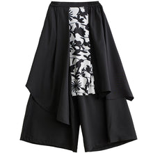 Load image into Gallery viewer, Spliced Loose High-waisted Irregular Wide-leg Pants Skirt
