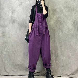 Casual Retro Loose Overalls