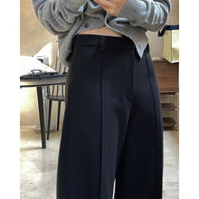 Load image into Gallery viewer, Brushed High Waist Pleated Wide Leg Trousers
