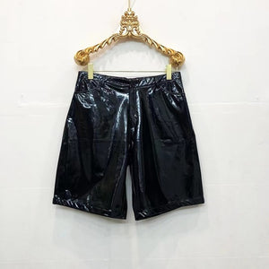 Reflective Costumes PU Leather Shorts