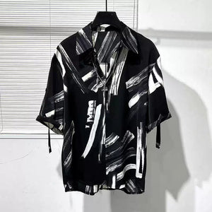 Printed Irregular Casual Shirt