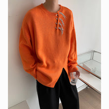 Load image into Gallery viewer, Vintage Asymmetrical Slit Sweater
