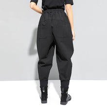 Load image into Gallery viewer, Thick Fleece Stitching Zipper Pocket Harem Pants
