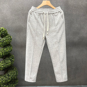 Straight Mid-rise Stretch Trousers