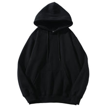 Load image into Gallery viewer, Black Loose Hooded Sweatshirt
