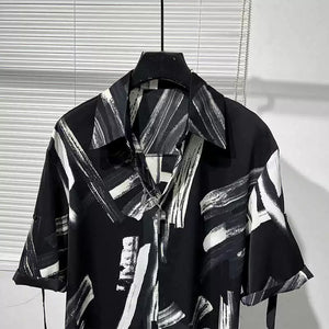 Printed Irregular Casual Shirt