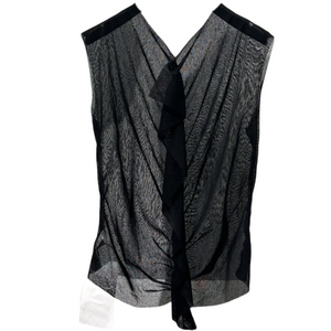 Mesh Hollow V-neck Vest