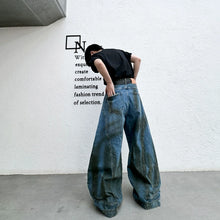 Load image into Gallery viewer, Retro Ripped Backwards Jeans
