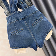 Load image into Gallery viewer, Denim Ruffled Overalls
