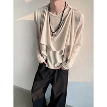 Load image into Gallery viewer, Retro Knitted Patchwork Irregular Long-sleeved Sweater
