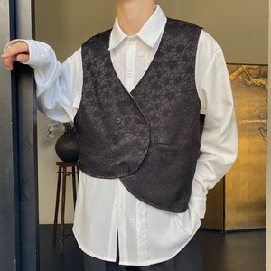 Vintage Jacquard Reversible Vest