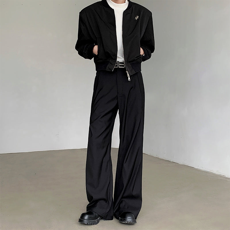 Loose Straight Floor-length Casual Pants