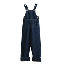 Load image into Gallery viewer, Adjustable Loose Denim Wide-leg Overalls
