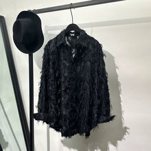 Load image into Gallery viewer, Cut-out Feather Tassels Loose Shirt
