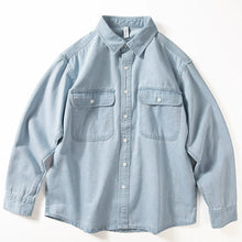 Load image into Gallery viewer, Denim Loose American Casual Shirt Jacket
