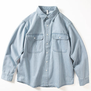 Denim Loose American Casual Shirt Jacket