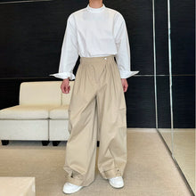 Load image into Gallery viewer, Pleated Silhouette Three-dimensional Workwear Loose Wide-leg Pants
