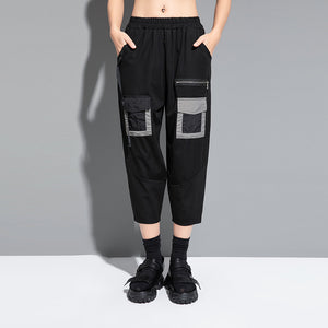 Patchwork Loose Harem Pants