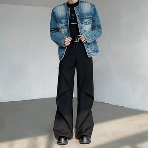 Pleated Loose Casual Wide-leg Pants