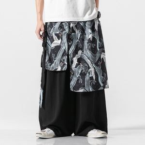 Loose Straight Hanfu Casual Pants