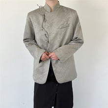 Load image into Gallery viewer, Retro Tang Suit Jacquard Lace-up Blazer
