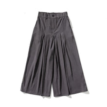 Load image into Gallery viewer, Retro Loose Wide-leg Pleated Skirt Pants
