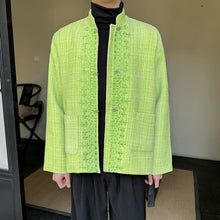 Load image into Gallery viewer, Metal Button Embroidered Woven Jacket
