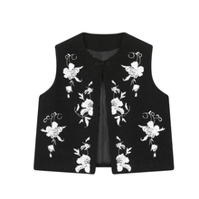 Load image into Gallery viewer, Winter Embroidered Pattern Wool Vest
