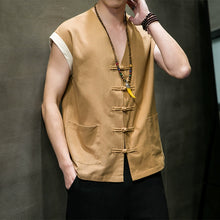 Load image into Gallery viewer, Thin Cotton And Linen Vest Loose And Breathable
